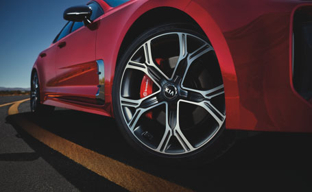 Wheel on Kia Vehicle